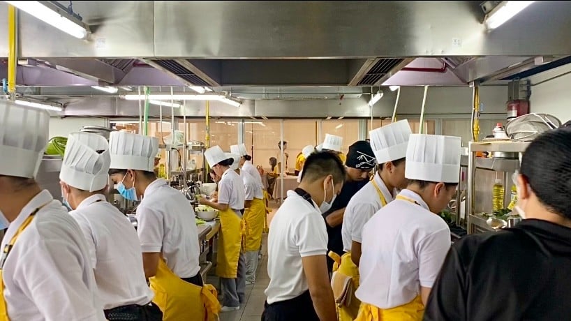 Participants during the cook-off competition