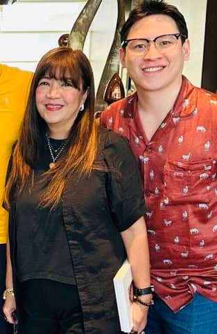Lakbay Curator Marika Constantino and Chino Rondain.