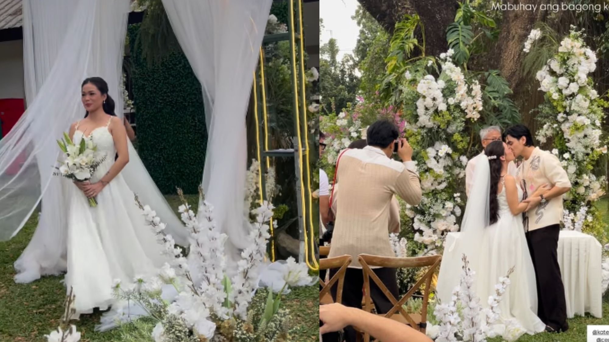 Cedrick Juan, Kate Alejandrino tie the knot in intimate garden wedding
