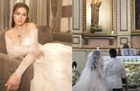 Volleyball star Michele Gumabao weds Aldo Panlilio in intimate catholic ceremony