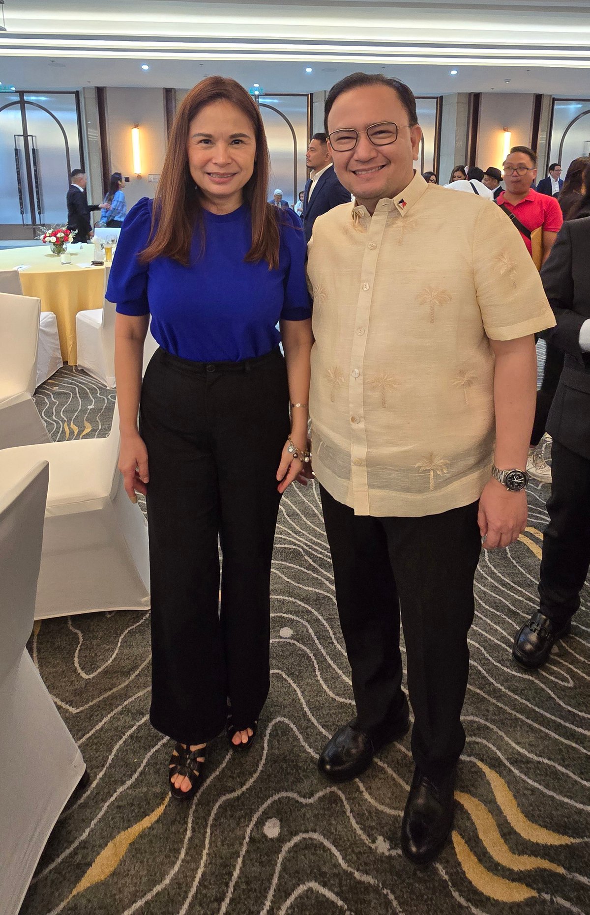 Congresswoman Marguerite Del Mar with Cebu City Mayor Raymond Garcia.