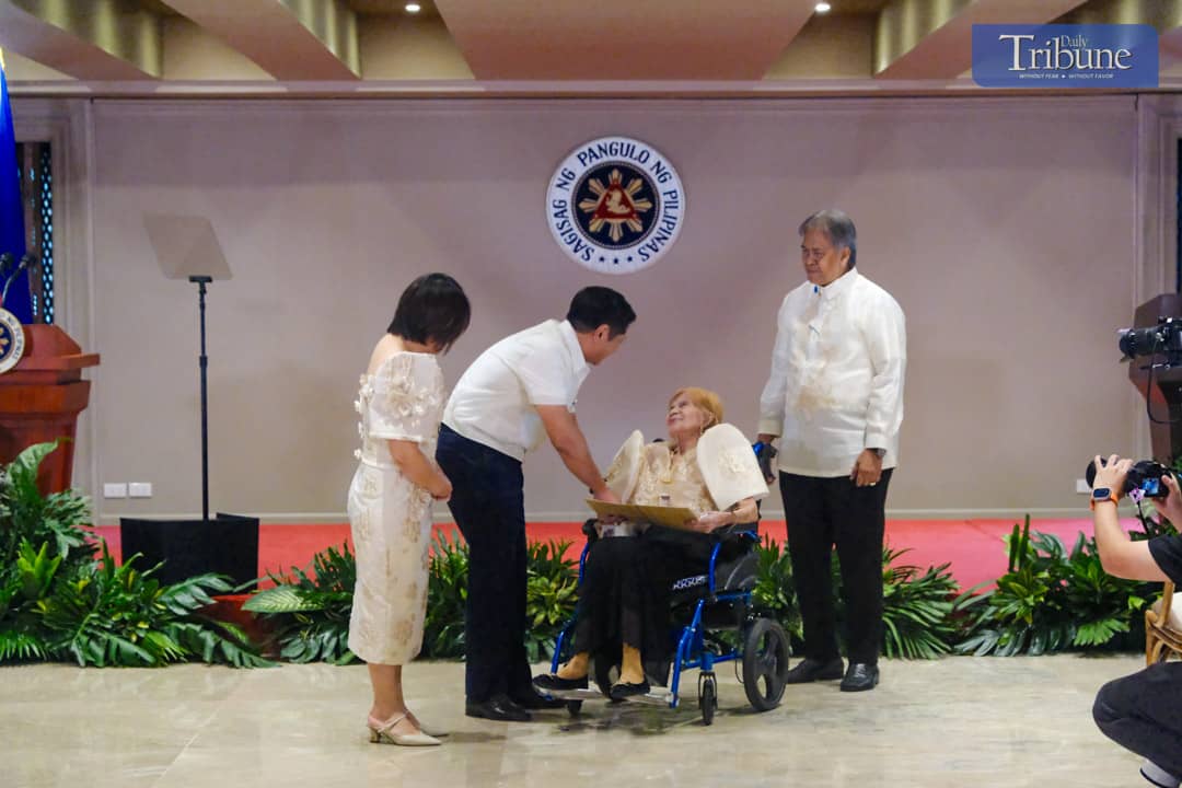 President Ferdinand R. Marcos Jr. and Generosa Veluz, 100 years old