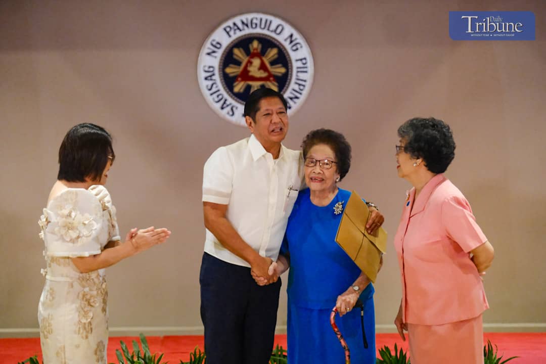 President Ferdinand R. Marcos Jr. And Hiwaga Domiguez, 101 years old