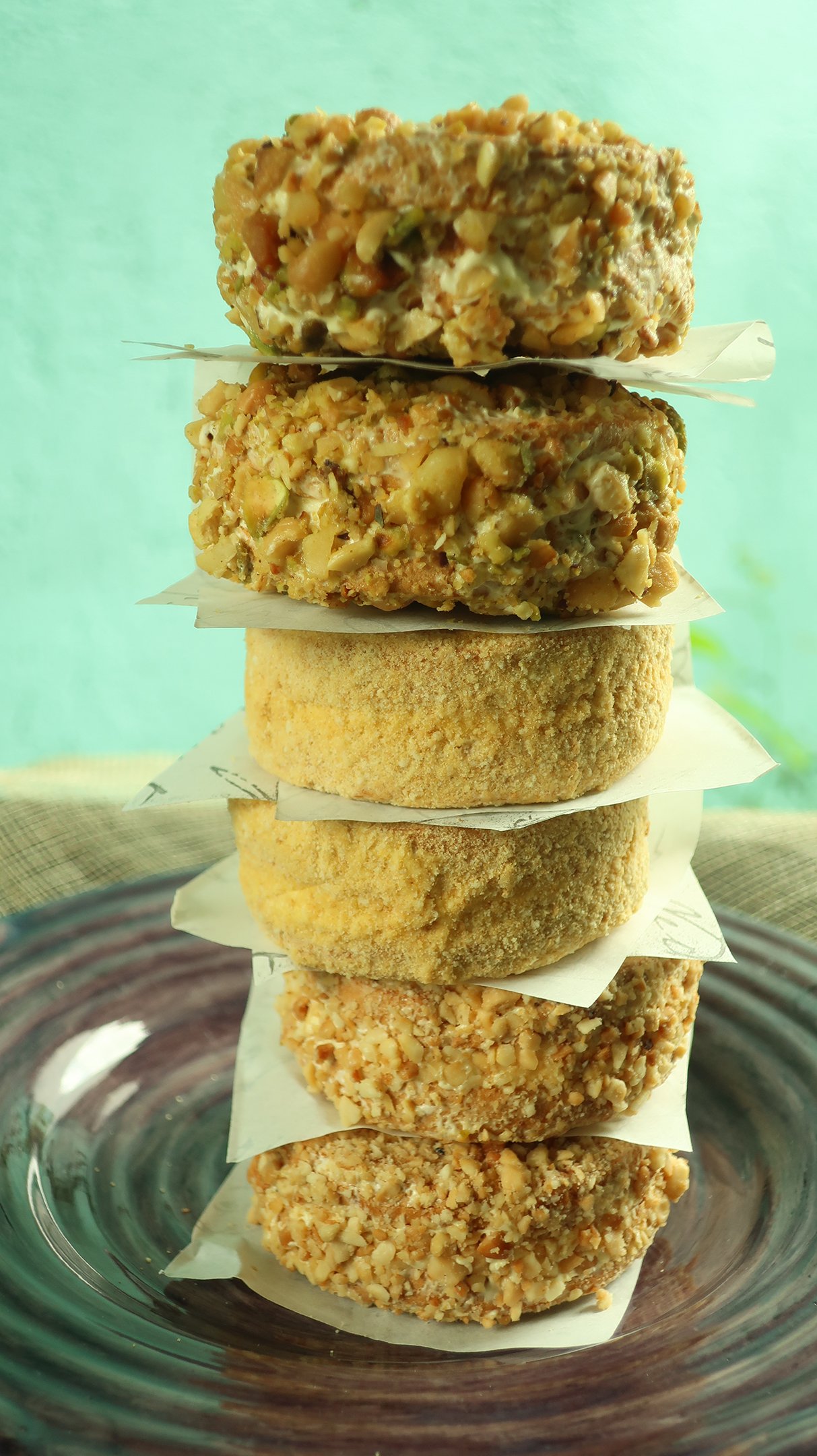 Different variants of Sans Rival Cookies in Silvanas.