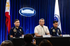 Safety a priority Interior and Local Government Secretary Juanito Victor Remulla Jr. (center), Philippine National Police-Anti-Kidnapping Group Director Elmer Ragay (right) and NCRPO Director Anthony Aberin assured, following the kidnapping of a teenager from Bonifacio Global City, that the authorities are dedicated to protecting the people from criminals.