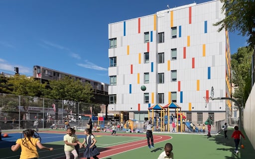 A sample architecture of a public school in New York City, designed by Mitchell Gurigola.