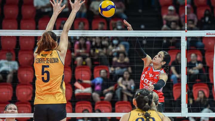 Brooke Van Sickle leads Petro Gazz’s all-out assault against Capital1 in the PVL All-Filipino Conference qualifiers on Saturday at the Philsports Arena in Pasig.
