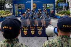 Female police officers train ahead Women's Month celebration