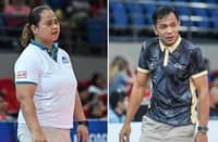 Coach of Galeries Tower Lerma Giron & Cignal Coach Shaq Delos Santos