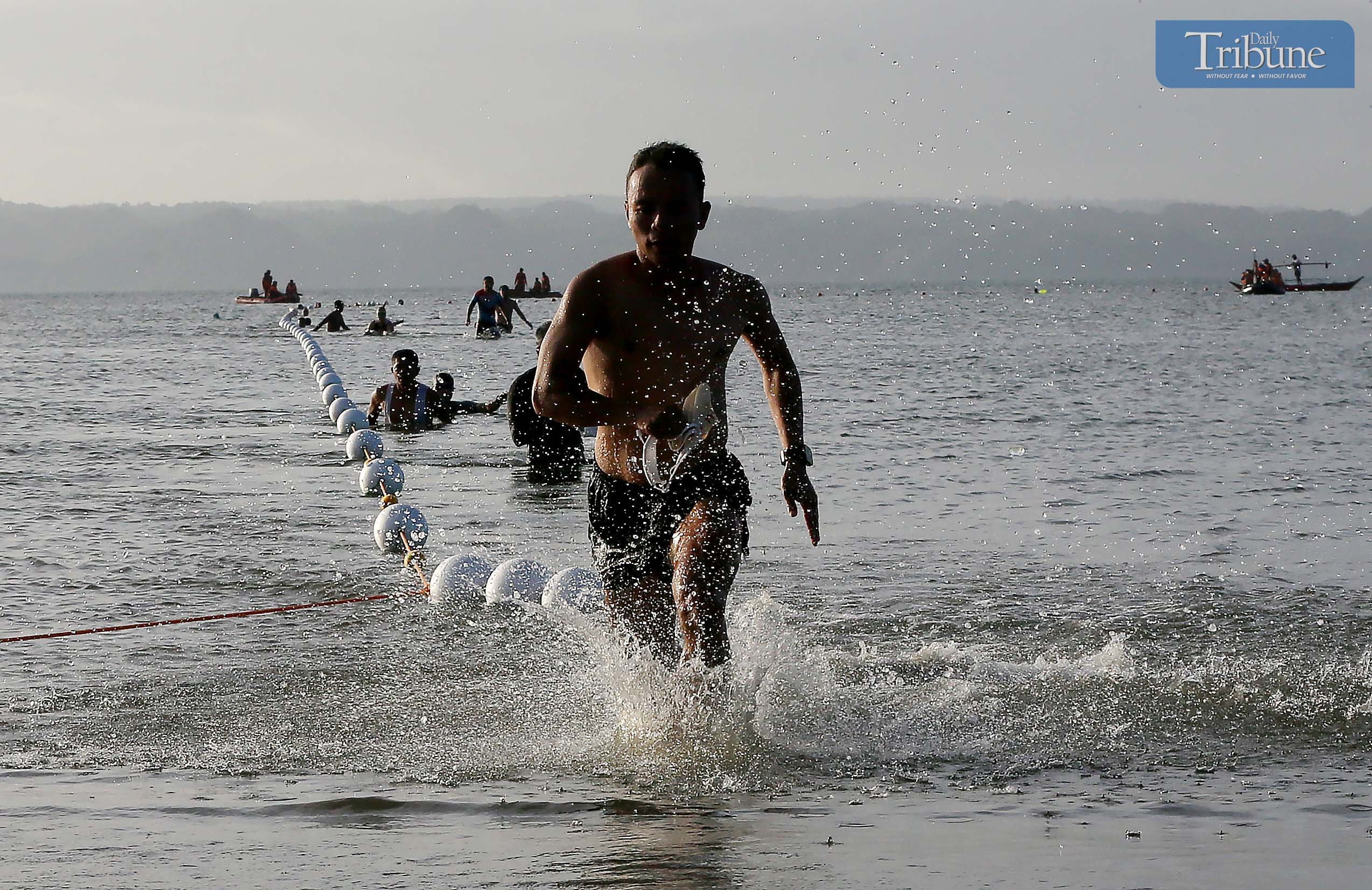 On Saturday, 1 March 2025, Athletes participate in the 2nd Paraw Aquathlon at the Tatoy’s Beachfront in Iloilo City, as part of the 52nd Iloilo-Guimaras Paraw Regatta Festival. The Aquathlon competition is a combination of running and swimming to promote physical fitness, community engagement and raising awareness of maritime safety, organized by the Iloilo City Government and Iloilo Festivals Foundation, Inc., and organized by Velocity 5000.