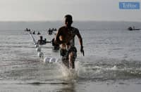 On Saturday, 1 March 2025, Athletes participate in the 2nd Paraw Aquathlon at the Tatoy’s Beachfront in Iloilo City, as part of the 52nd Iloilo-Guimaras Paraw Regatta Festival. The Aquathlon competition is a combination of running and swimming to promote physical fitness, community engagement and raising awareness of maritime safety, organized by the Iloilo City Government and Iloilo Festivals Foundation, Inc., and organized by Velocity 5000.