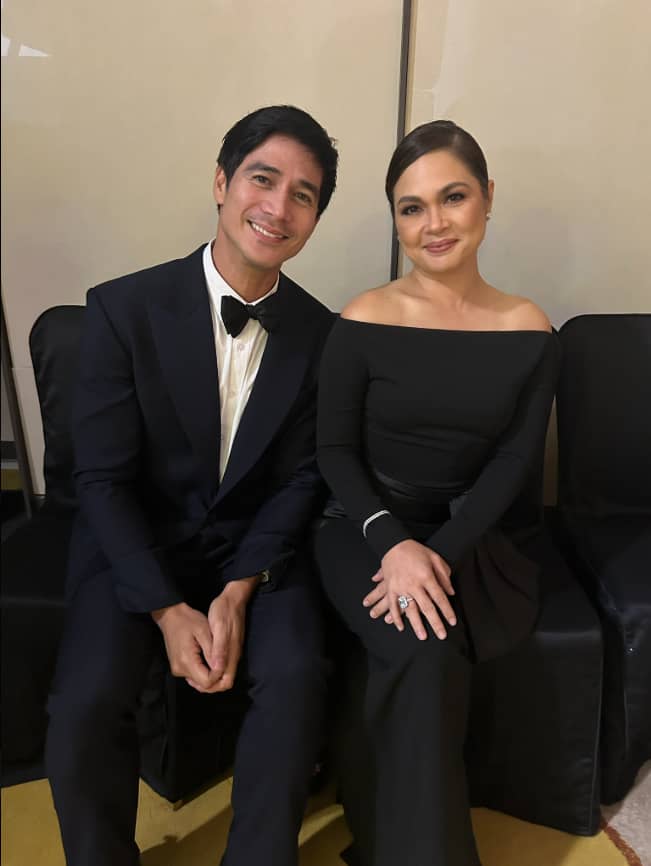 Piolo Pascual shared a recent photo with Judy Ann Santos on his Instagram story, taken at the 50th Metro Manila Film Festival (MMFF) awards night. Santos was honored with the Best Actress award for her role in "Espantaho."