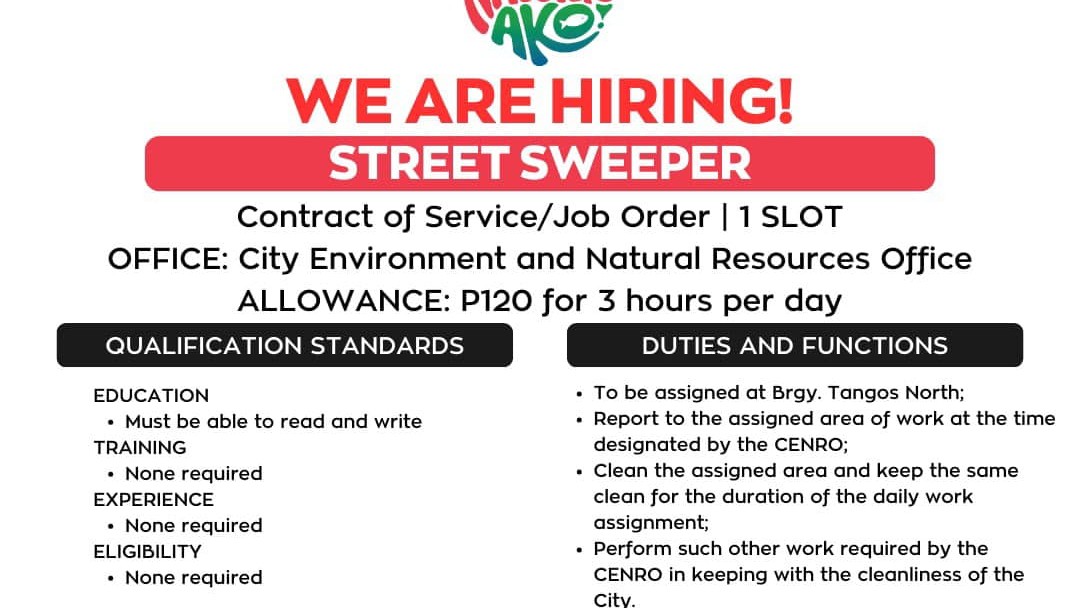 Navotas criticized for P120 salary for 3-hour street sweeper job