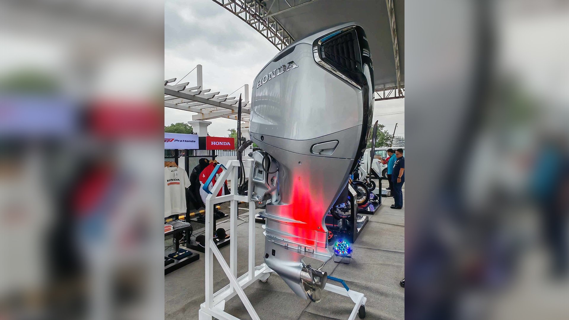 The Honda BF350, the brand’s flagship outboard engine, showcased at its Philippine launch in partnership with Propmech Corp.