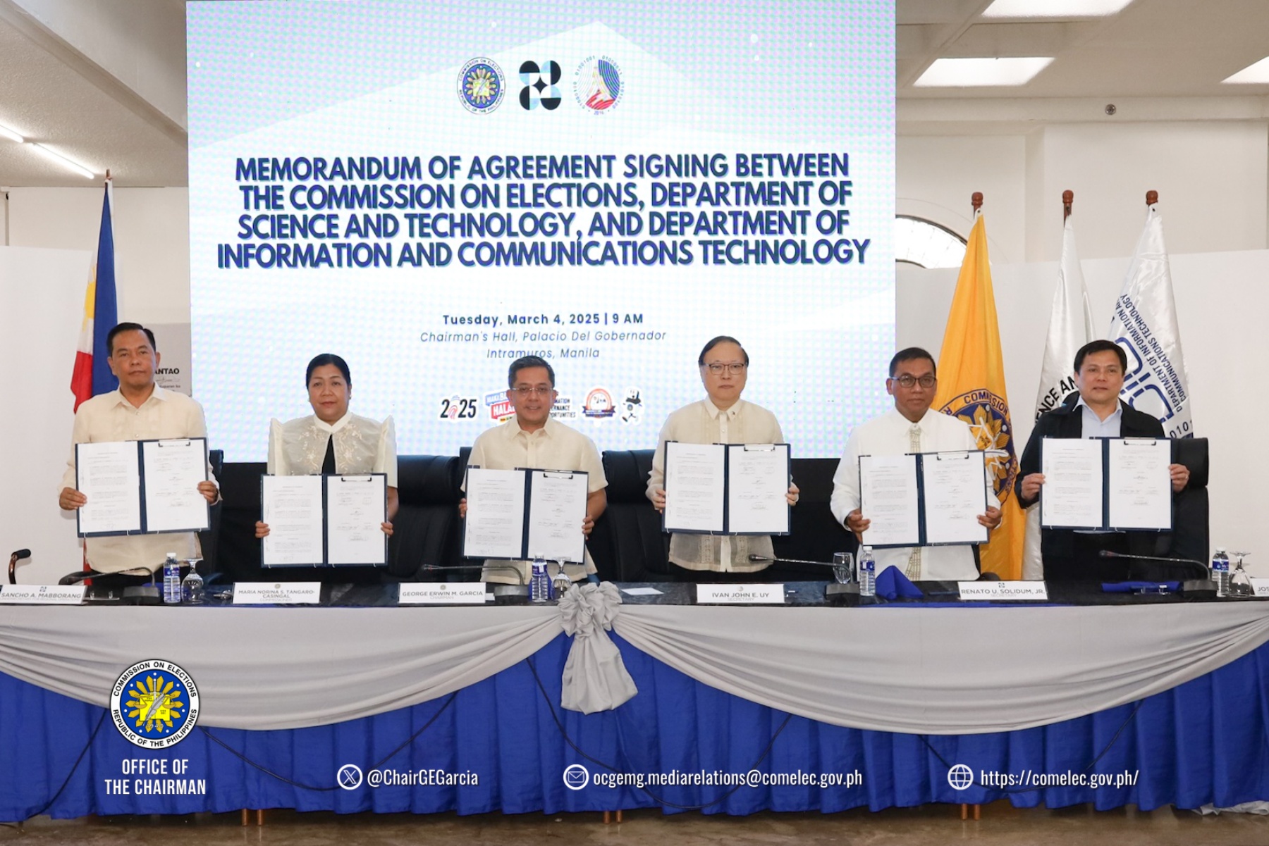 Comelec, DICT, DOST partner to secure midterm elections