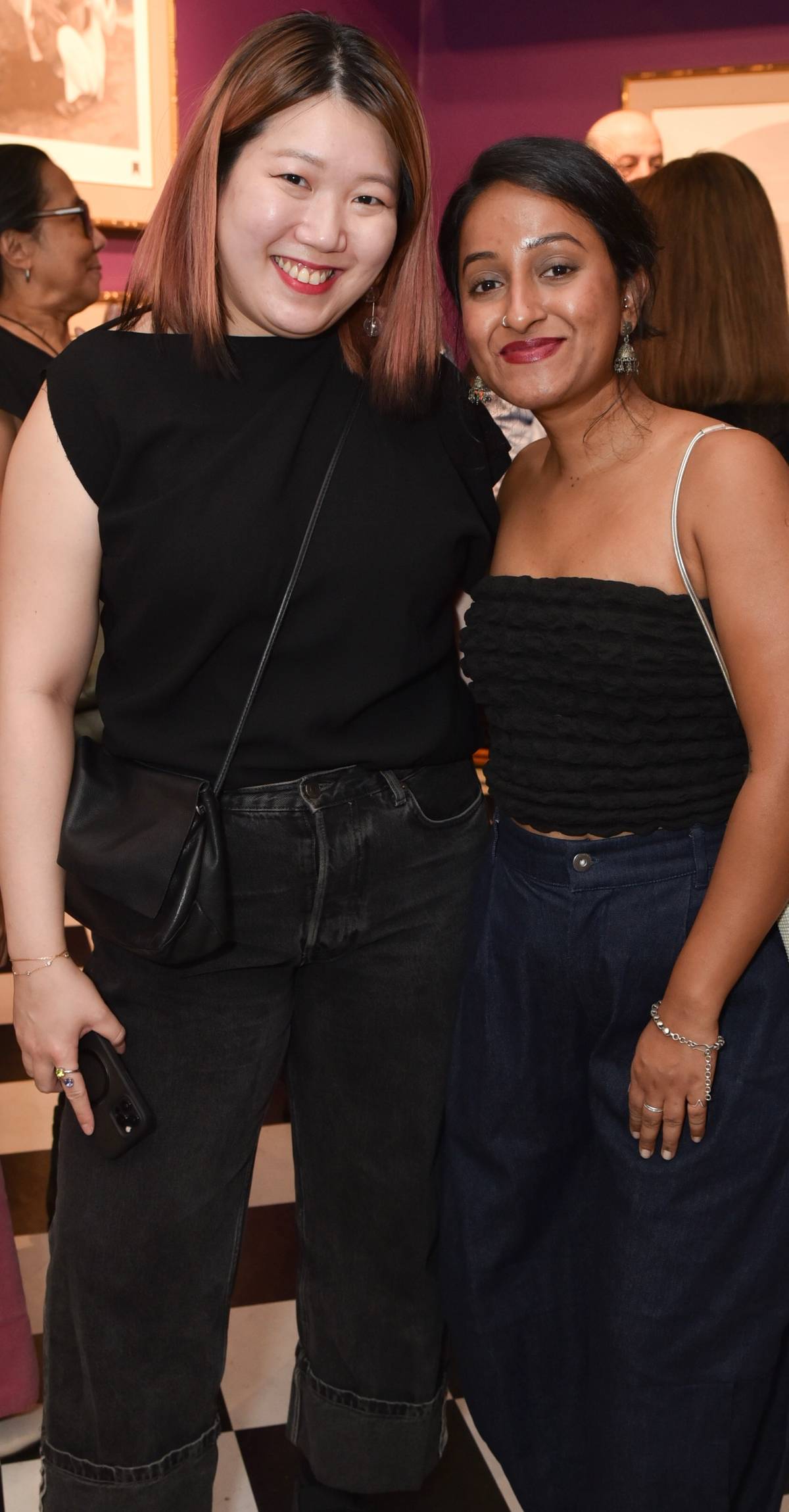 Caryn Queck and Darshini Kahn of the Ames Yavuz Gallery.