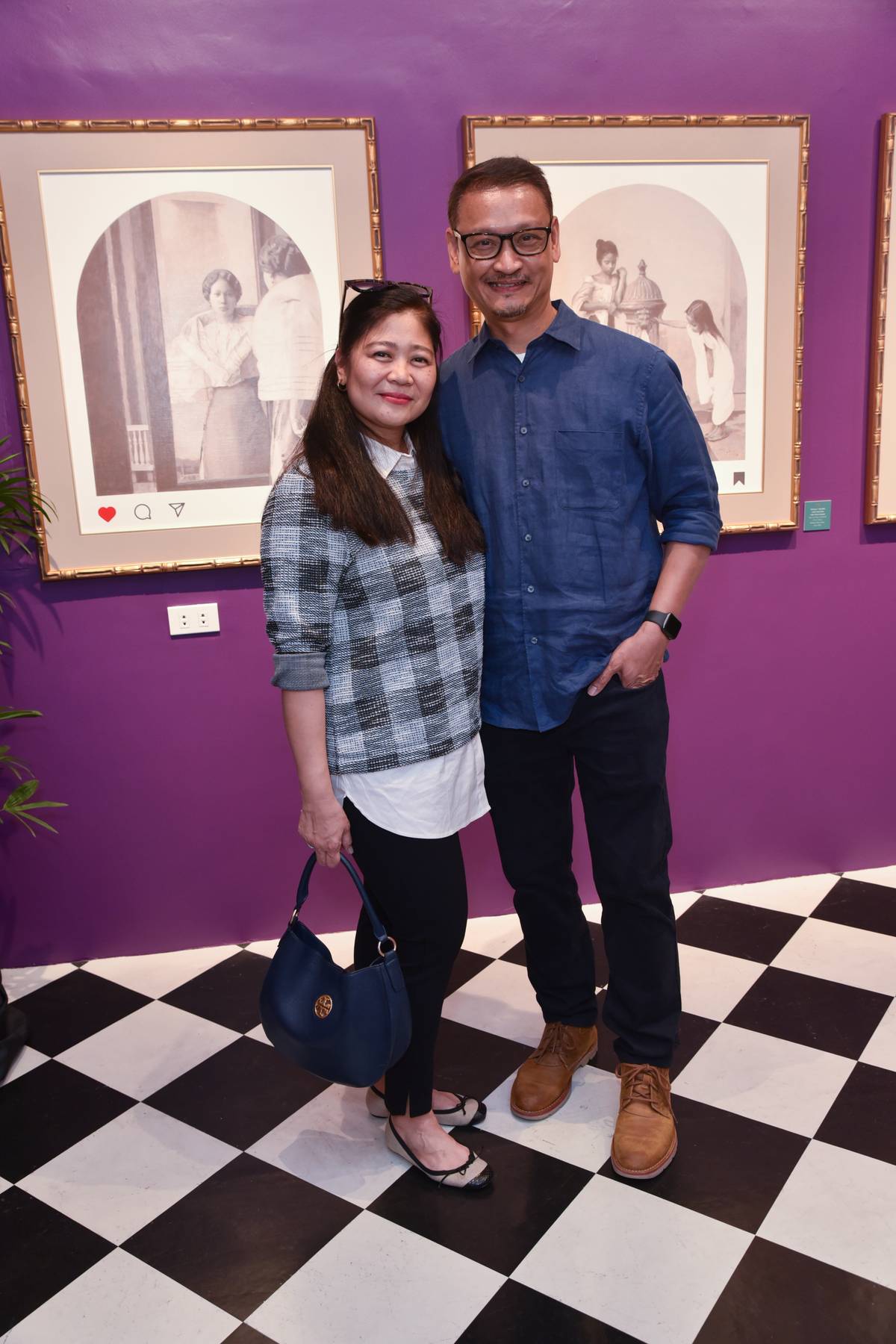 Jocelyn Patio and man of the hour, the artist Chris Patio.
