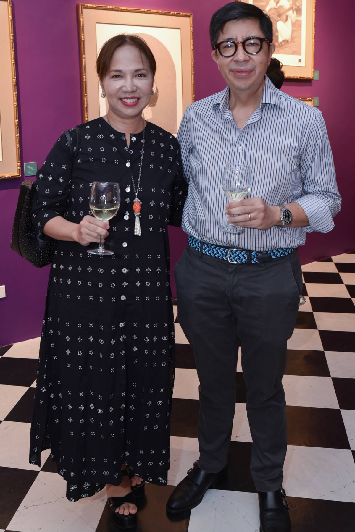 Artist Tracie Dizon and A2A’s Binky Dizon.