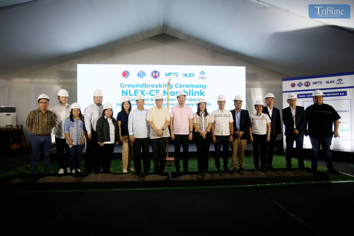 On Tuesday, March 4, 2025, NLEX OIC Maria Wells, Metro Pacific Tollways Corp. (MPTC) Chief Finance Officer Luis Reñon, Valenzuela City Mayor Wes Gatchalian, Quezon City Mayor Joy Belmonte, MPTC CEO Joey Lim, and other officials led the groundbreaking ceremony for the NLEX-C5 Northlink Segment 8.2, Section 1A project at NLEX Segment 8.2, Brgy. Ugong, Valenzuela City.