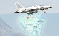 PAF investigators battle rough terrain to reach FA-50 wreckage
