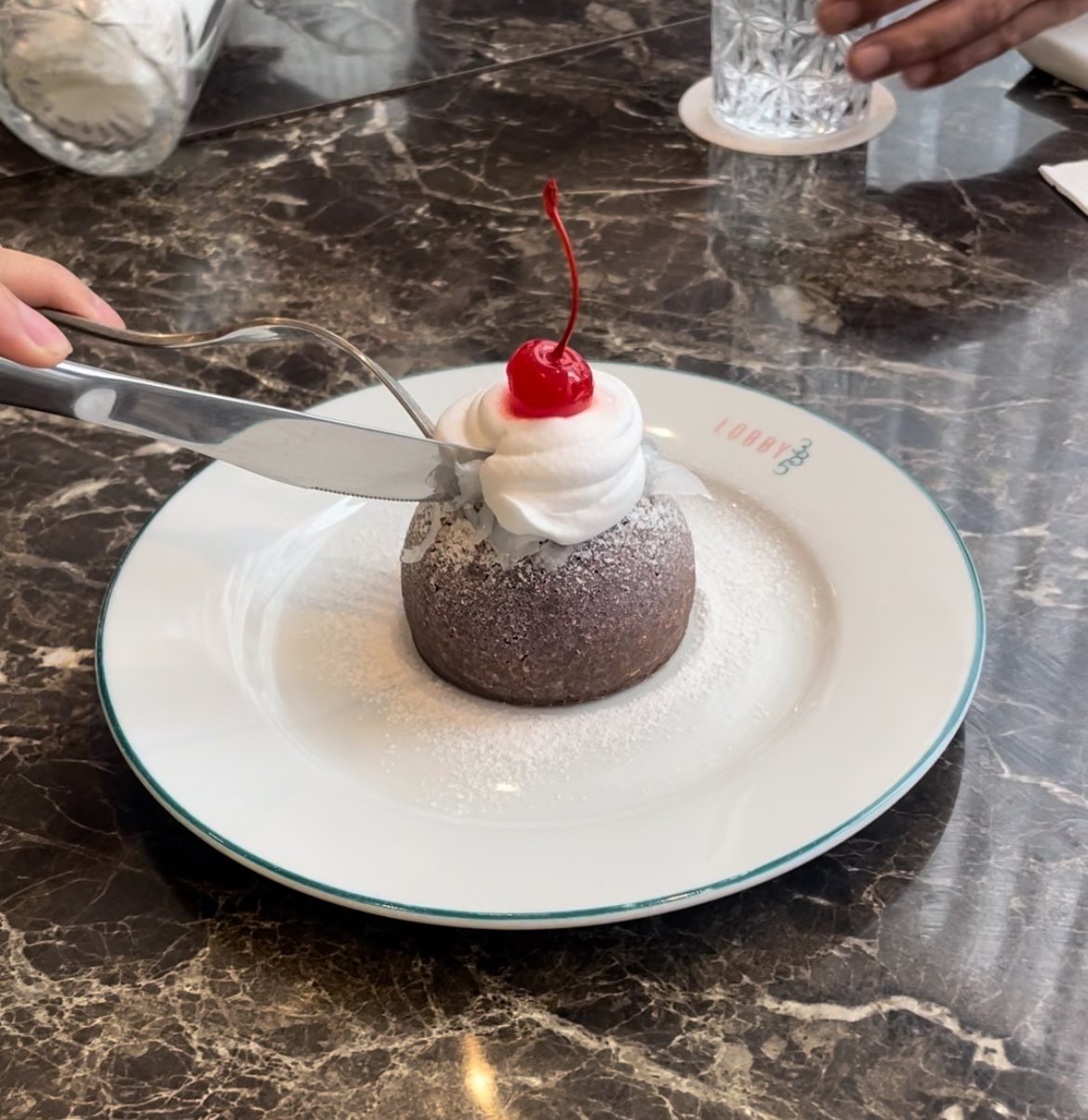 Ube Macapuno Molten Lava Cake.
