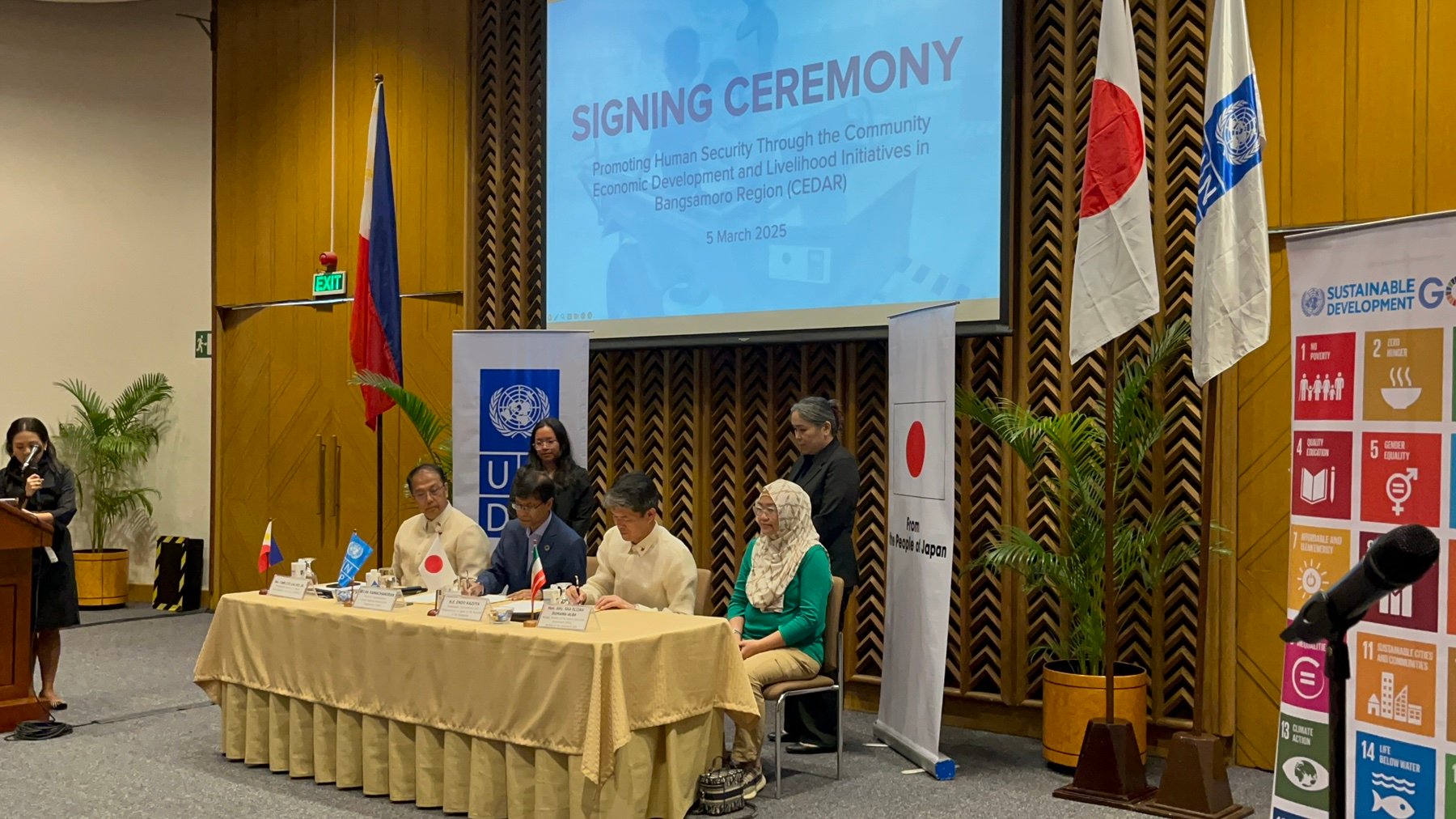 Japan, UNDP seal $3M deal for Bangsamoro development