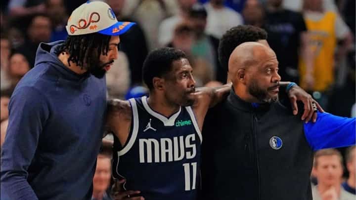 Kyrie Irving of the Dallas Mavericks will miss the remainder of the NBA season after suffering a torn anterior cruciate ligament in his left knee during their game against the Sacramento Kings.