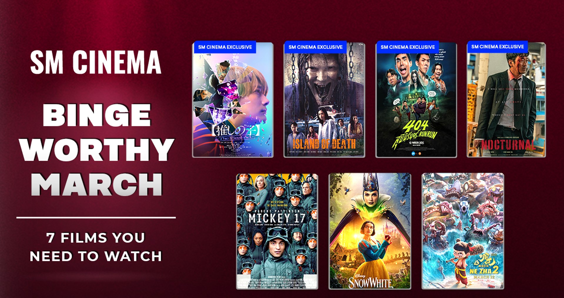Don't miss these 7 films coming to SM cinemas in March!
