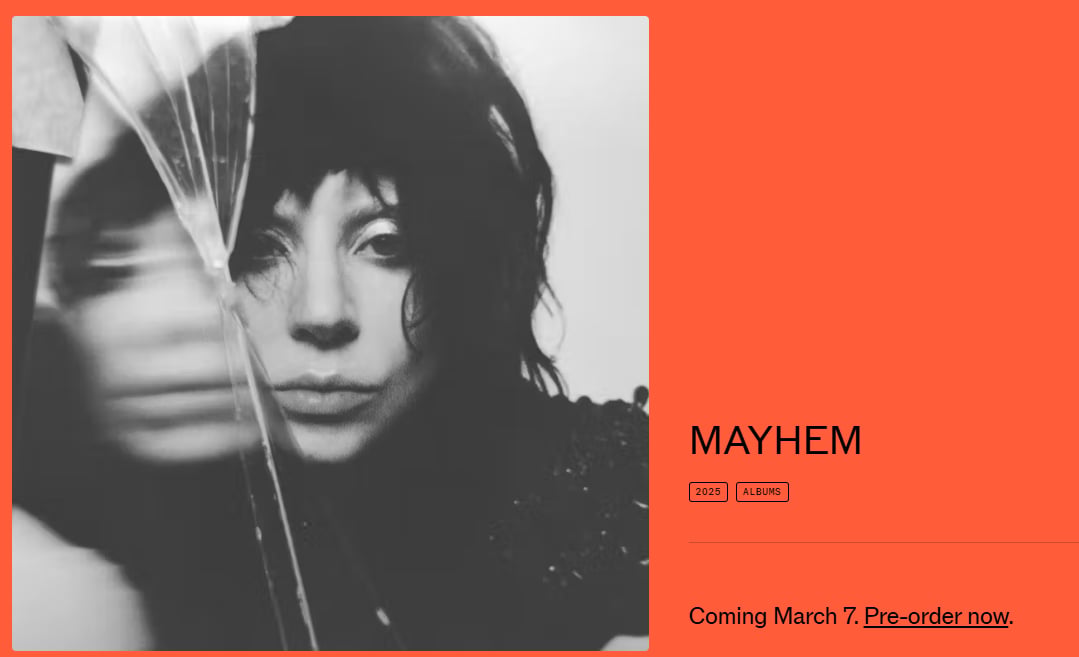 Pop revolution begins anew: Lady Gaga drops 'Mayhem'