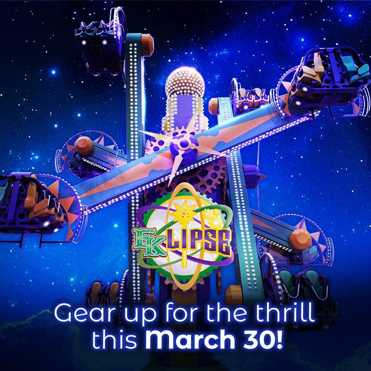 Experience a whole new height at Enchanted Kindgom on 30 March