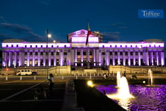 National Museum of Fine Arts turns purple