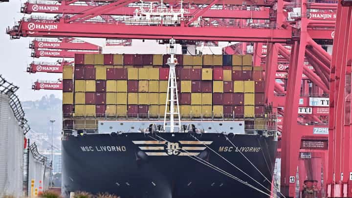 The US trade gap hit a new record in January 2025, government data showed, as imports surged