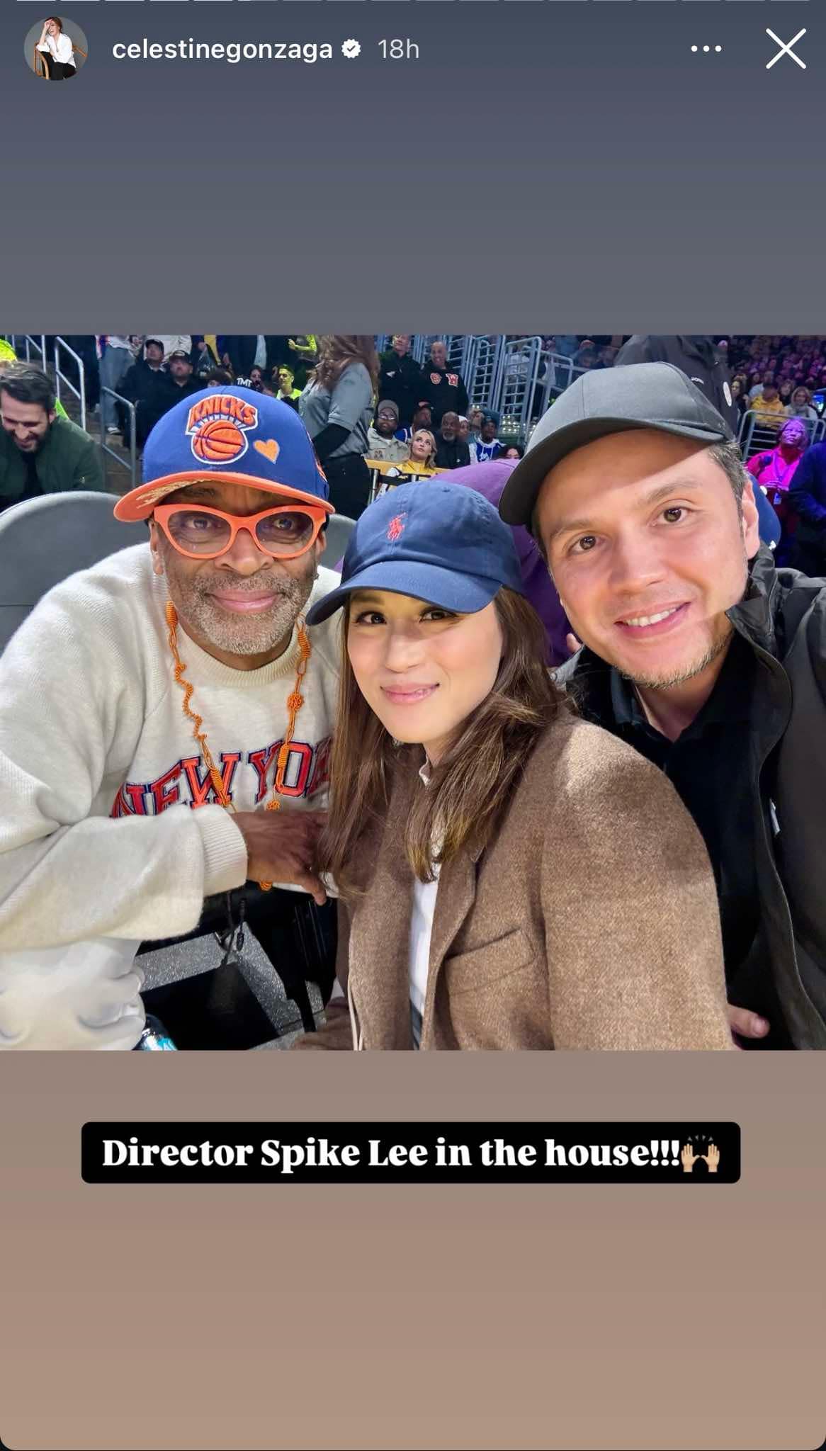 Toni Gonzaga and Paul Soriano with American filmmaker Spike Lee