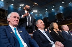 U.S. lawmaker censured for protest at Trump speech