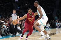 Donovan Mitchell leads the way as the Cleveland Cavaliers rally past the Charlotte Hornets, 118-117, in their NBA regular season game.