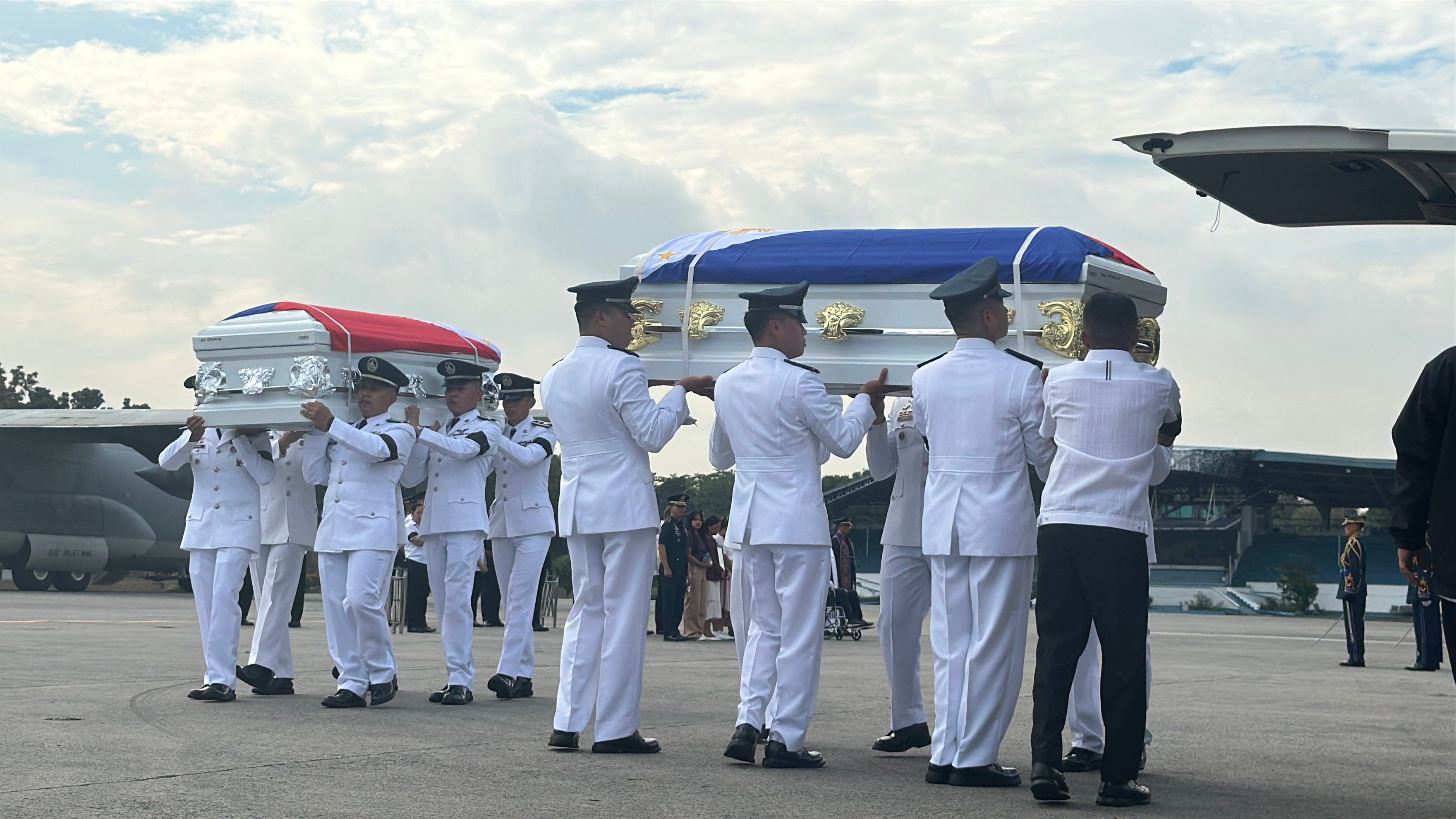 Fallen pilots given full military honors