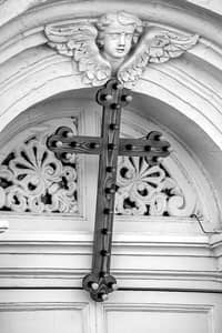 During lent, a large number of crosses with electricity bulbs can be seen fixed to buildings, doors, and balconies all over the towns and villages of the island of Malta