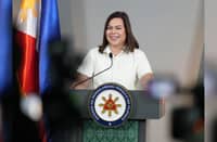 VICE President Sara Duterte holds a press conference at her office at Robinson Cybergate Plaza, Mandaluyong City. Duterte claims in her first remarks since being impeached by the House of representatives last Wednesday, that she does not have any ill feelings against congressmen who signed the articles of impeachment against her.