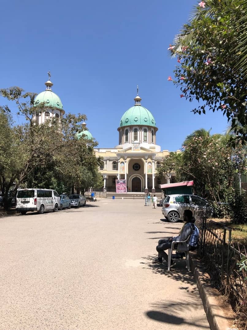 The Medhanialem Church — the largest Orthodox church.