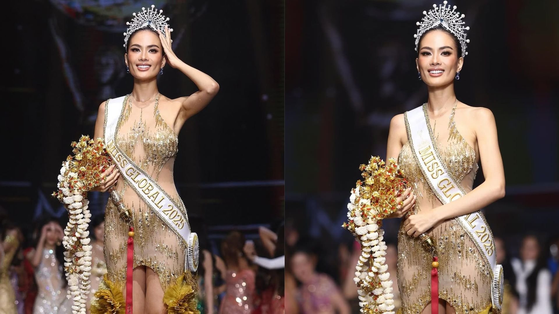 Vietnam Nhu Van Nguyen is Miss Global '25, Phl Xena Ramos named runner up 
