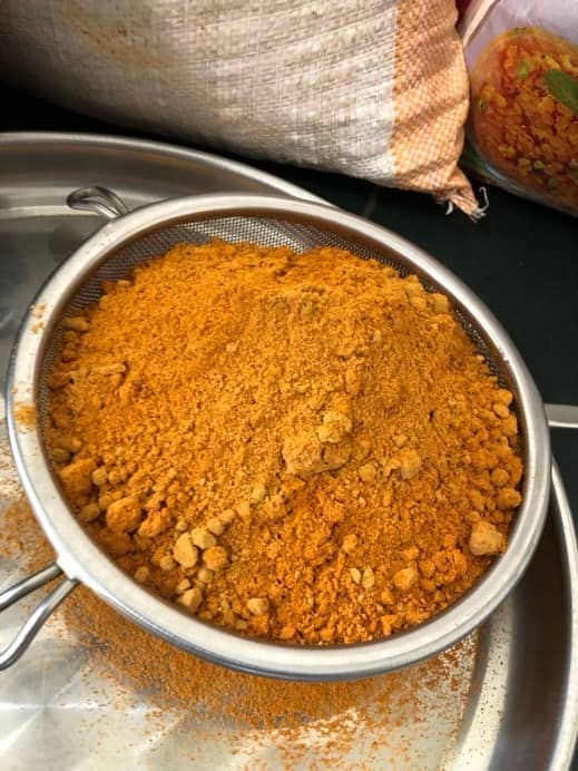 Spicy hot mitmita, an Ethiopian spice mix.