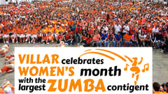 Villar celebrates women's month with the largest zumba contigent