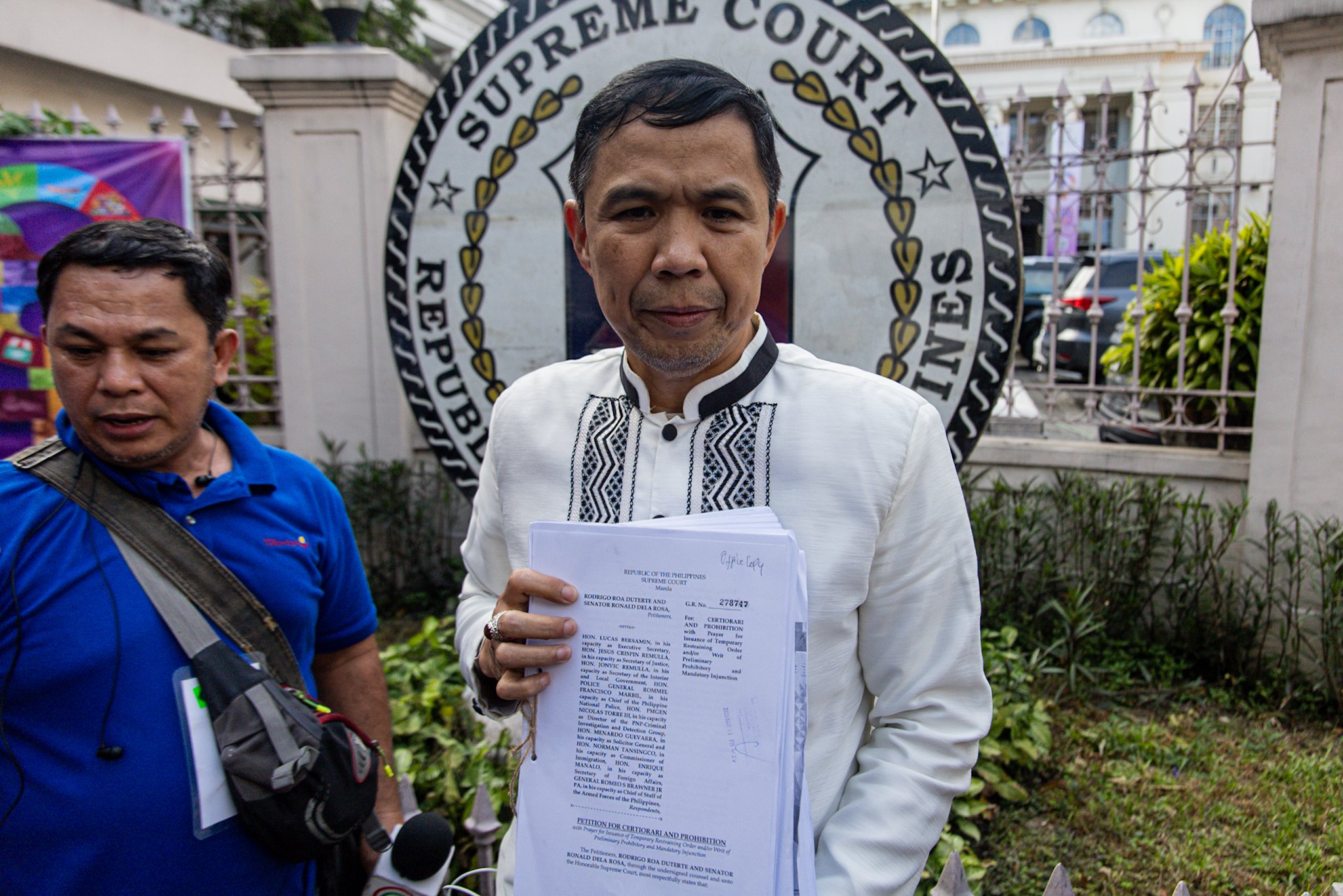 FPRRD's attorney files petition for TRO following arrest