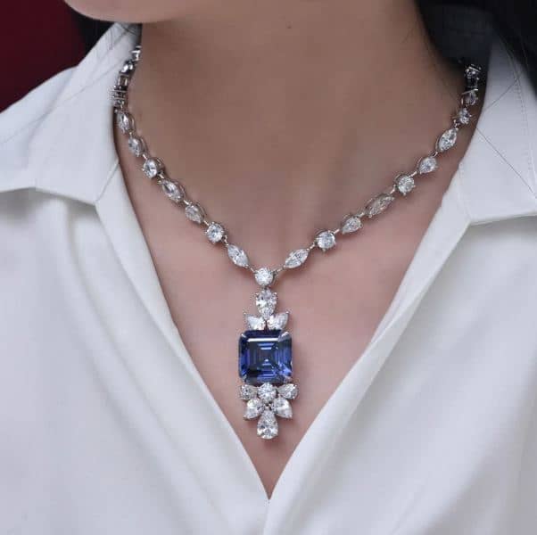 Scheherazade Blue Sapphire Necklace.