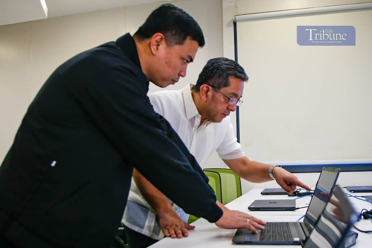 COMELEC Chair George Erwin Garcia conducts a technical walkthrough with representatives from the Parish Pastoral Council for Responsible Voting (PPCRV), National Citizens' Movement for Free Elections (NAMFREL), and the Legal Network for Truthful Elections (LENTE), as well as dominant majority and minority parties, at Data Center 3 in Makati City on 14 March 2025. Technical personnel from the media network also participated in the walkthrough.