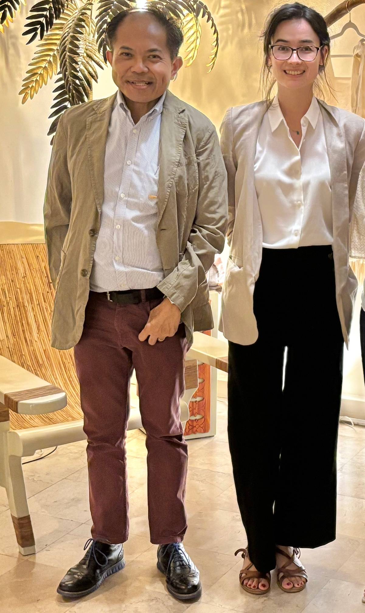Mathilde Sejourne — Cultural counsellor of Embassy of France PH  and Martin Macalintal Cultural Attached of embassy in France.