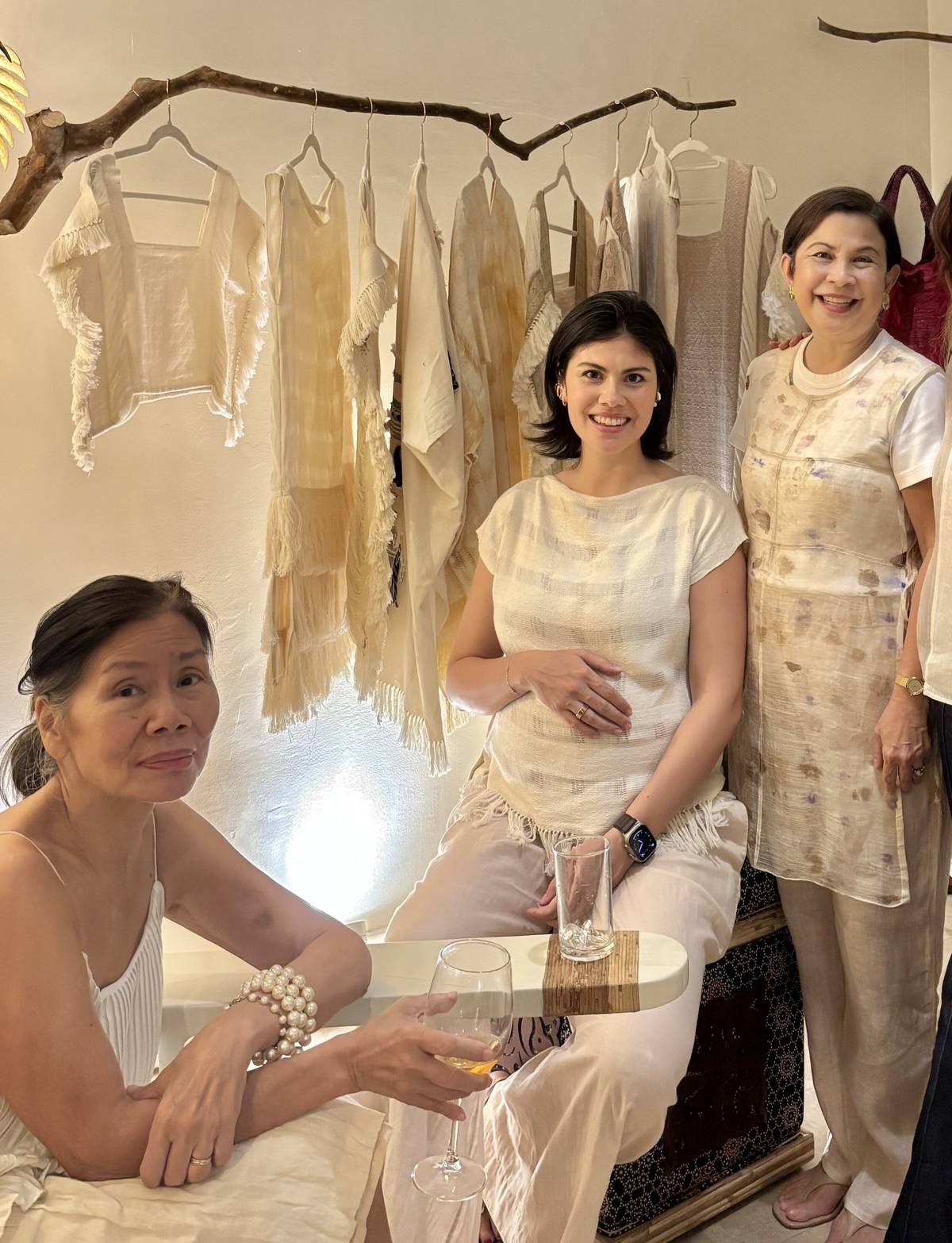 Susan Roxas, Amelie Girardeau Roxas and  Gianna Montinola.
