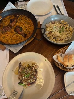 Paella, pasta, and pork — the triple P of perfection