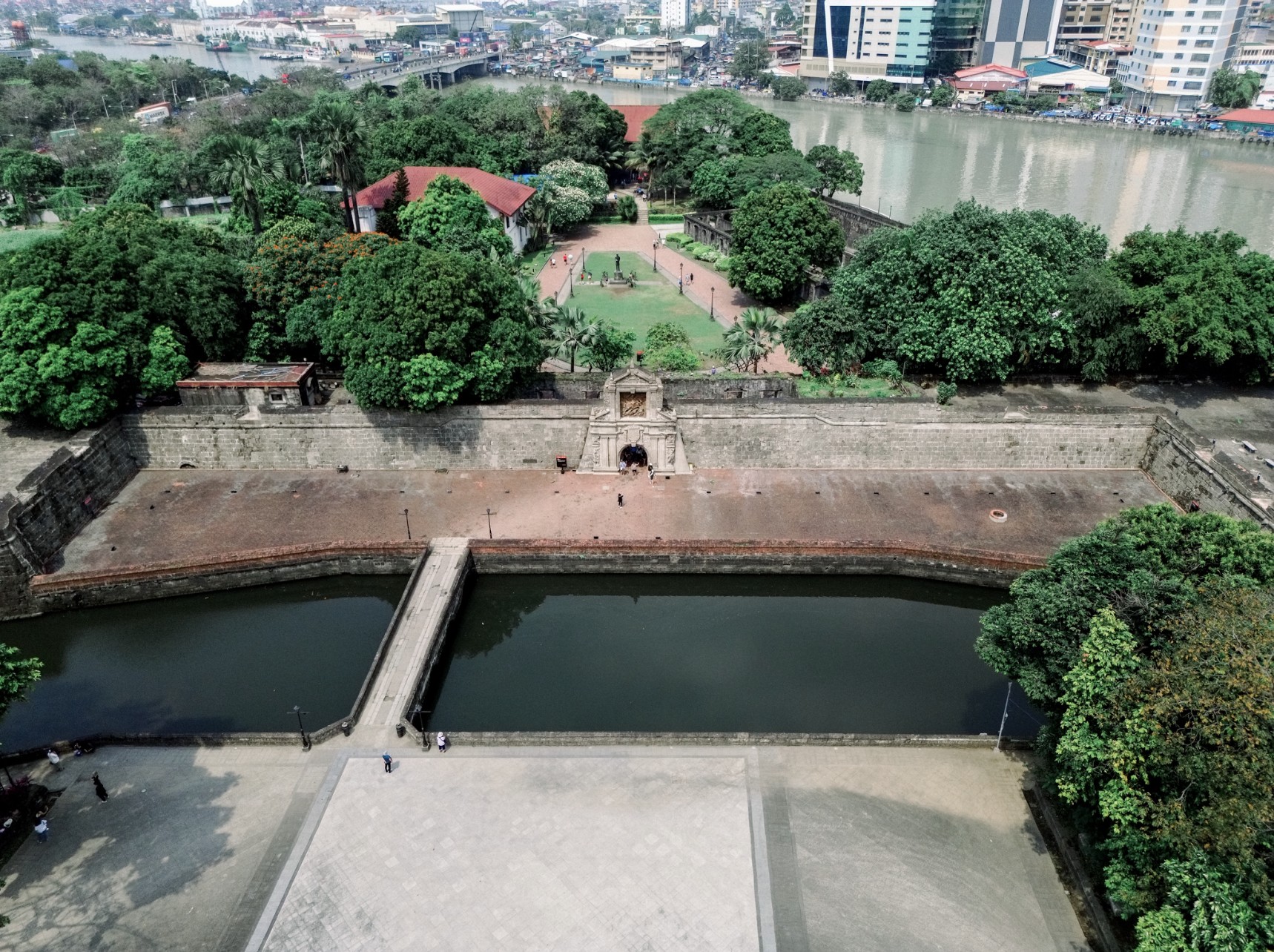Completed section of Fort Santiago.