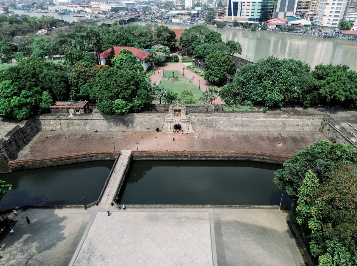Completed section of Fort Santiago.